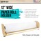 US Art Supply 12-Inch Wooden Tabletop Easel Paper Roll Holder and Dispenser - Craft Paper Roll Dispenser with Safe Tear Strip, Solid Wood Construction